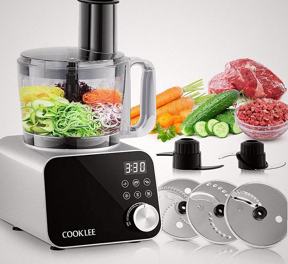 Food Processor, 600 Watts, 6 Functions Electric Food Chopper for Chopping, Minci
