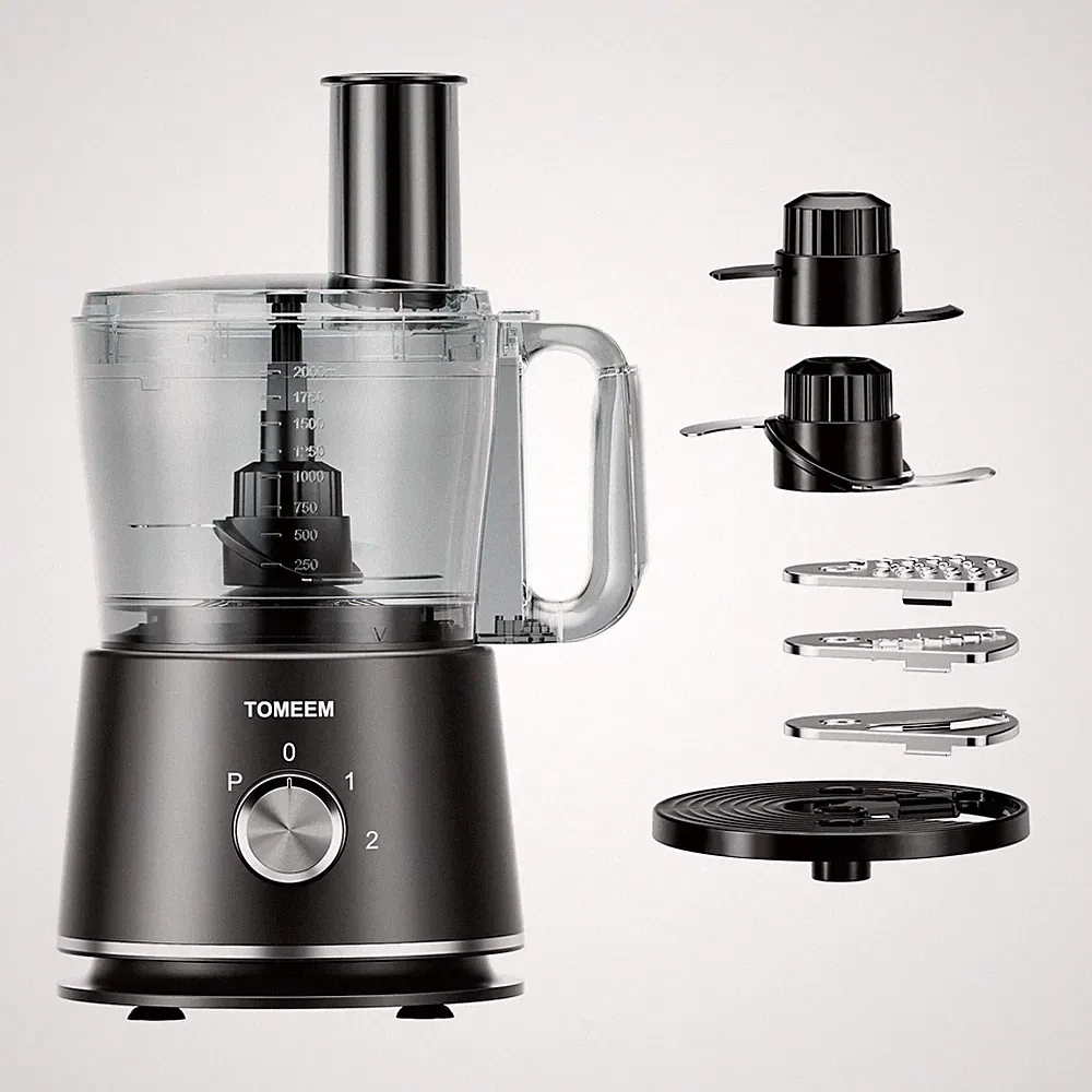 Food Processor 600W, 12 Cup, for Chop, Puree, Slice, Shred & Knead Dough
