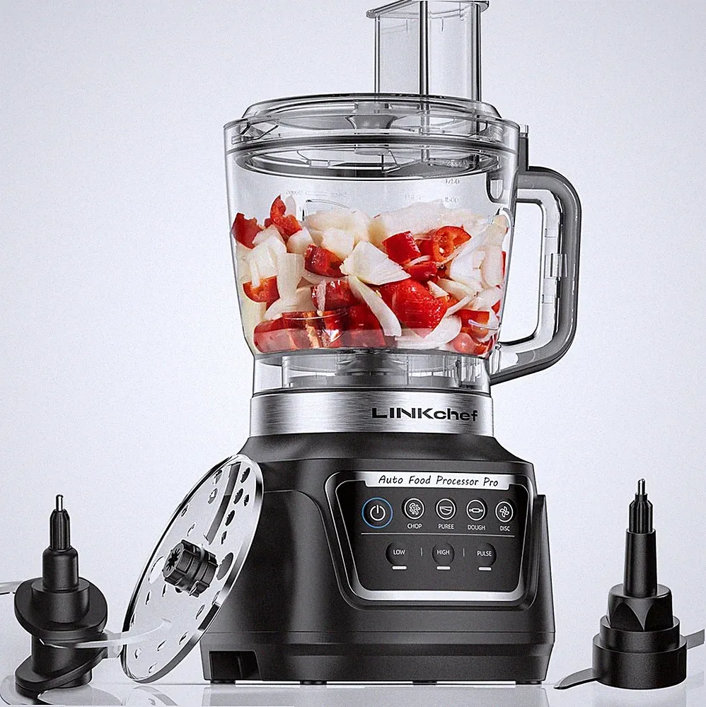 Food Processor 68 Oz, 700W Electric Vegetable Chopper with 4 Functions for Chopp