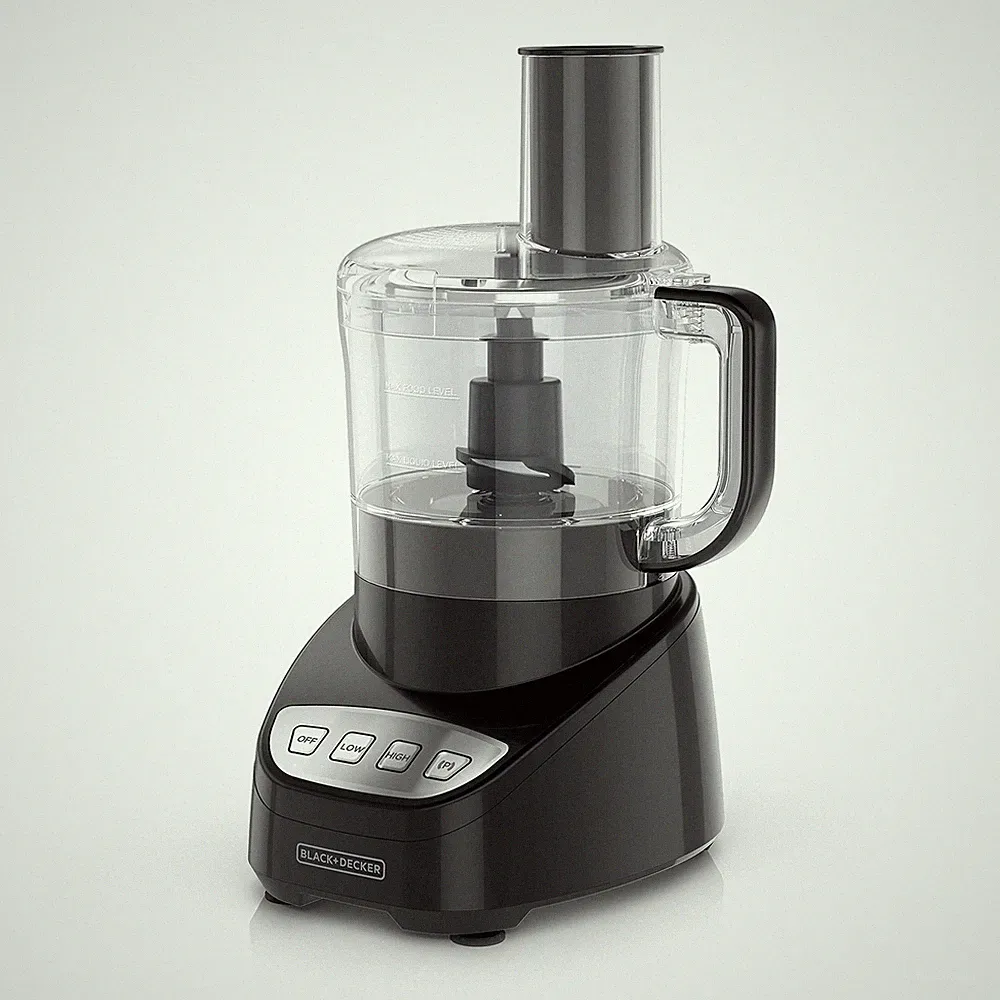 Food Processor 8 Cup 450W Stainless Steel S Blade BLACK+DECKER FP4100B