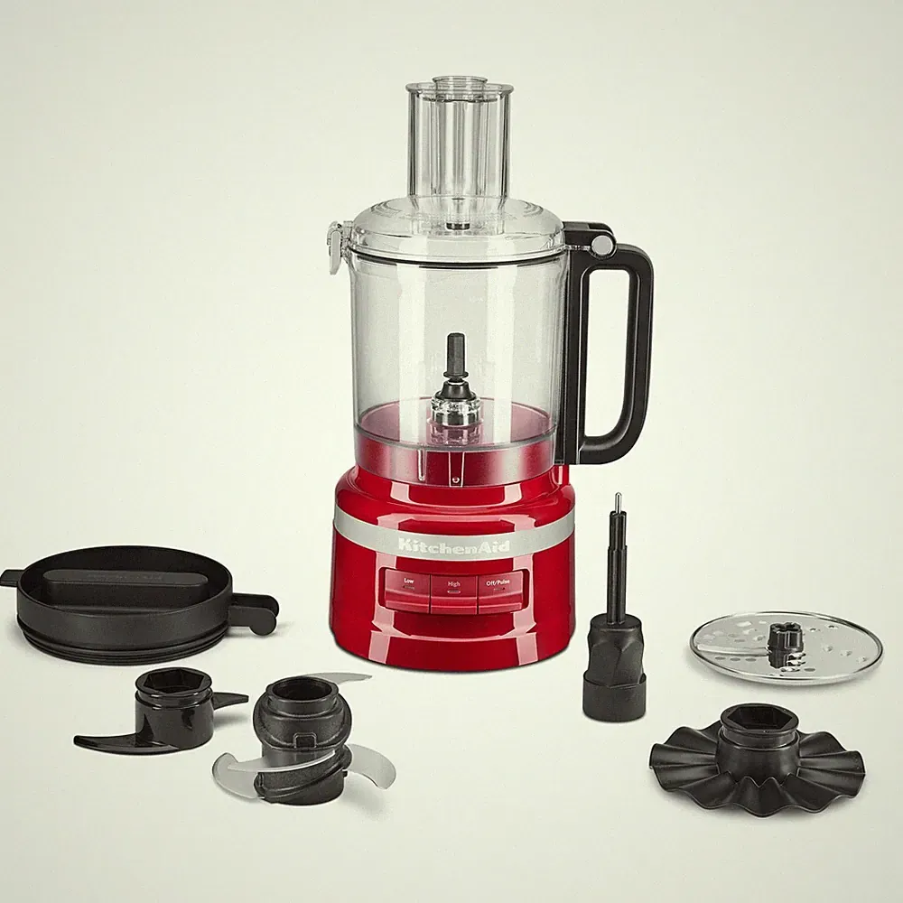 Food Processor 9 Cup Stainless Steel KitchenAid KFP0921ER Empire Red