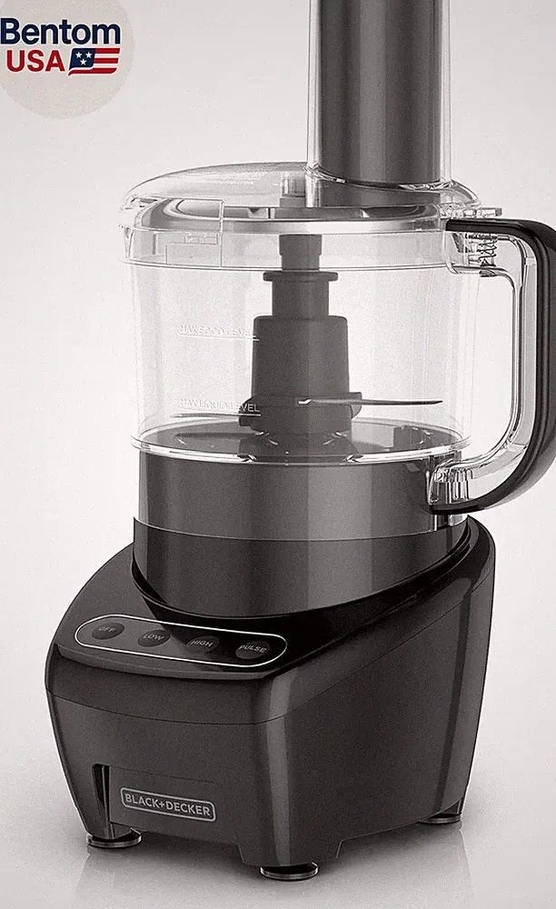 Food Processor and Vegetable Chopper, Stainless Steel Blade, 8-Cup Capacity, 450