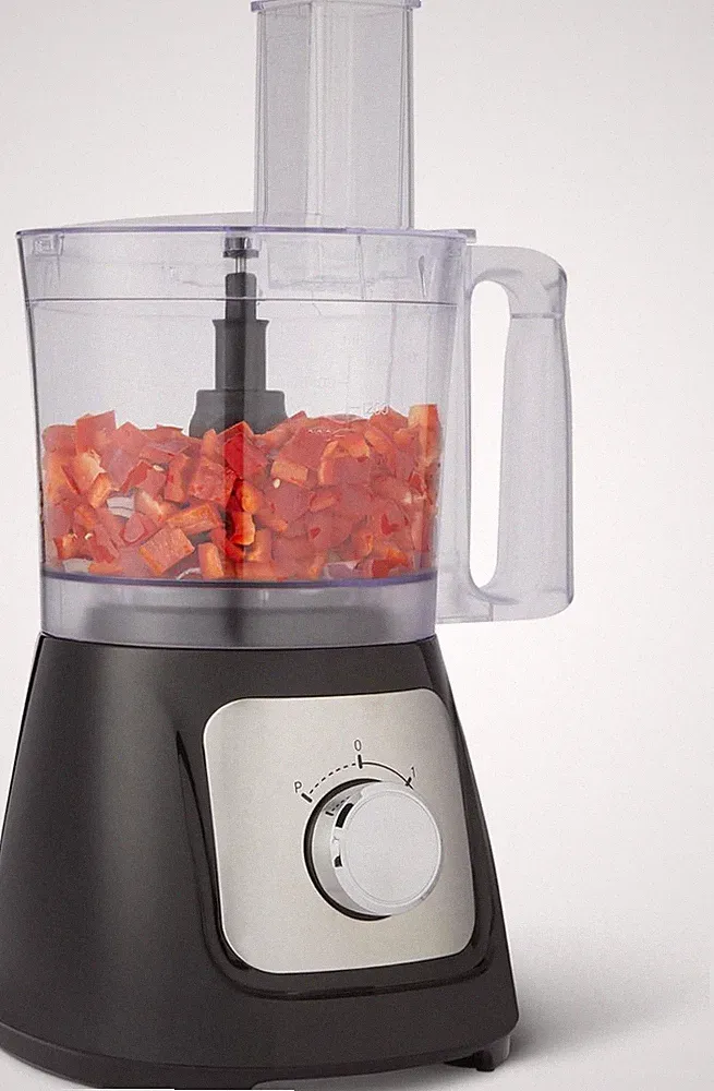 Food Processor and Vegetable Chopper with 10 Cup Bowl, 2-Speed, 500 Watt Motor