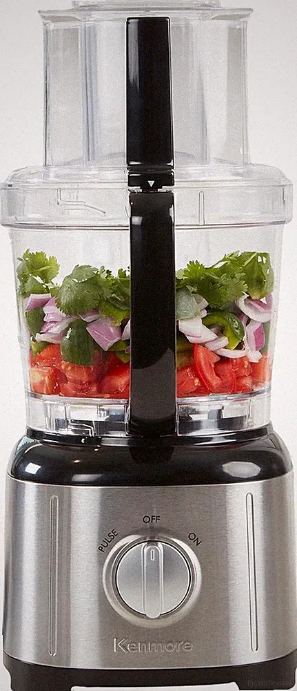 food processor with reversible slicing disc