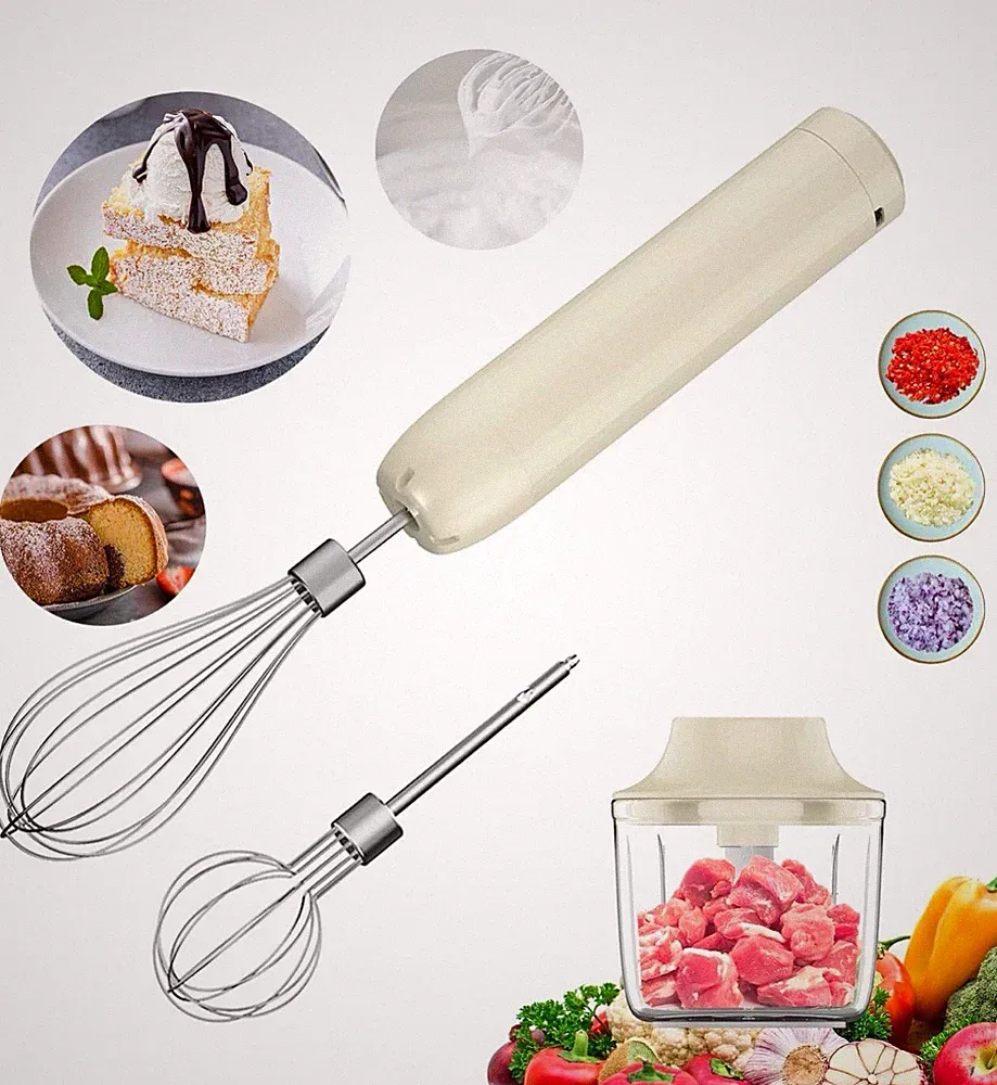Food Processor Blender Wireless & Rechargeable (Multifunction Chopper & Blender)