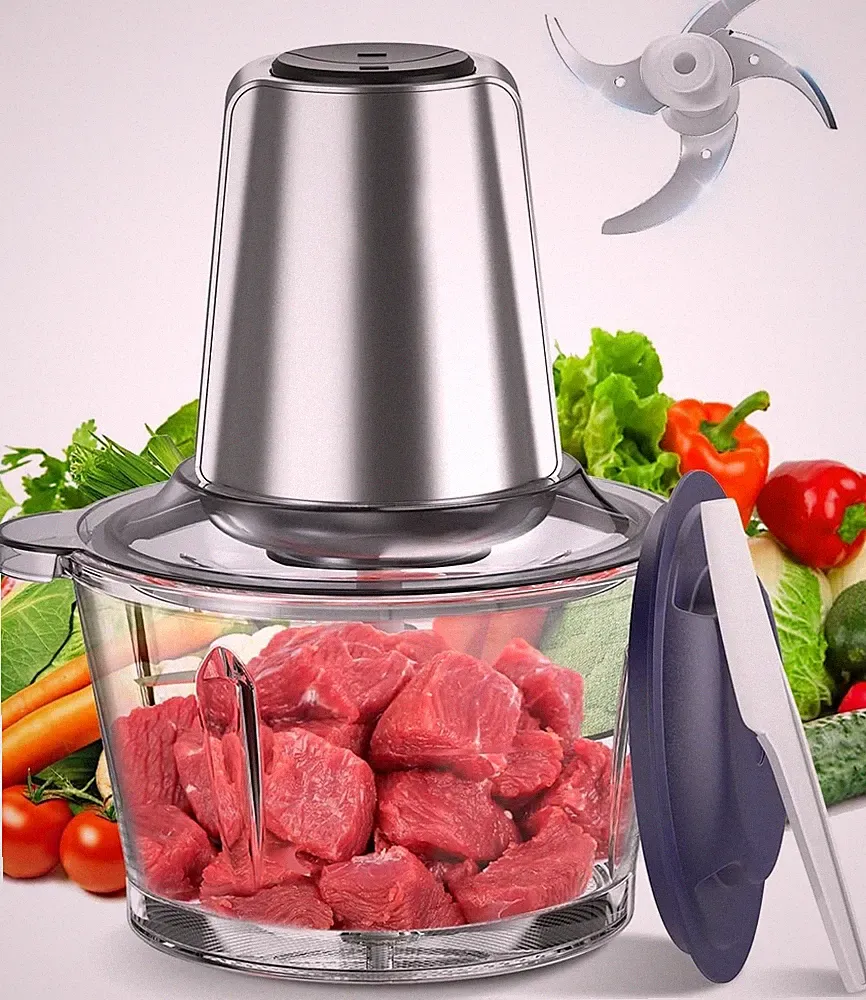 Food Processor Chopper, Meat Grinder and Veggie Chopper