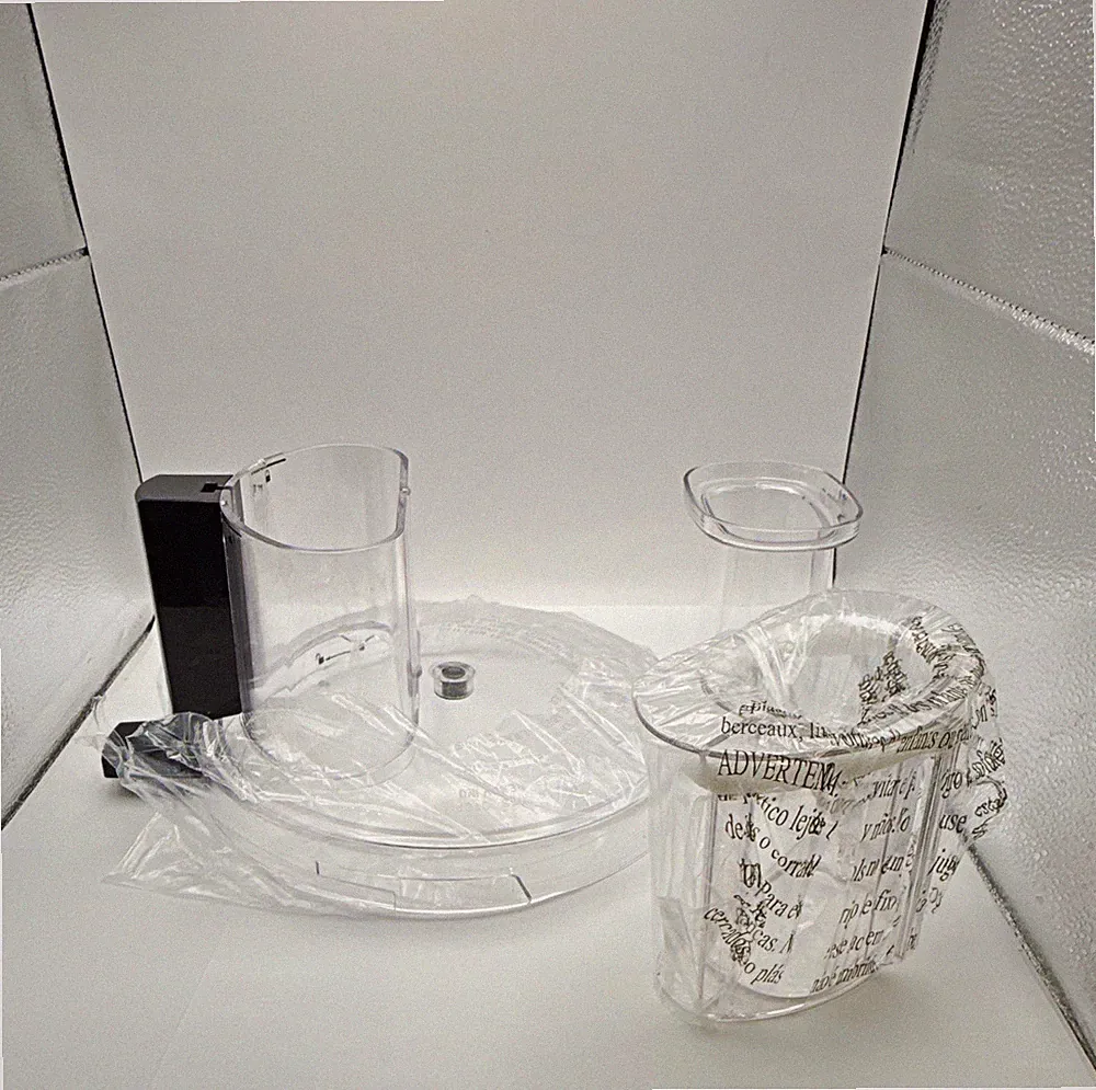 Food Processor Clear Plastic Bowl Lid, Small and Large , Food Pusher Oster