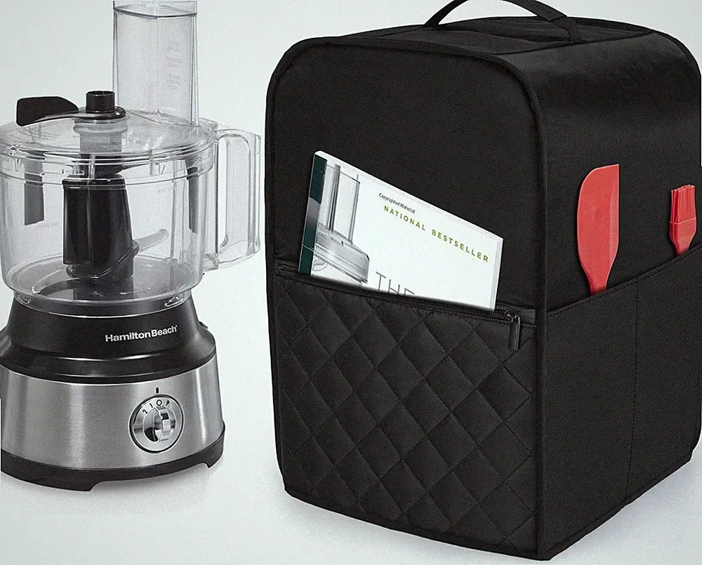 Food Processor Cover Compatible with Cuisinart and Hamilton Beach 10-14 Cup Proc