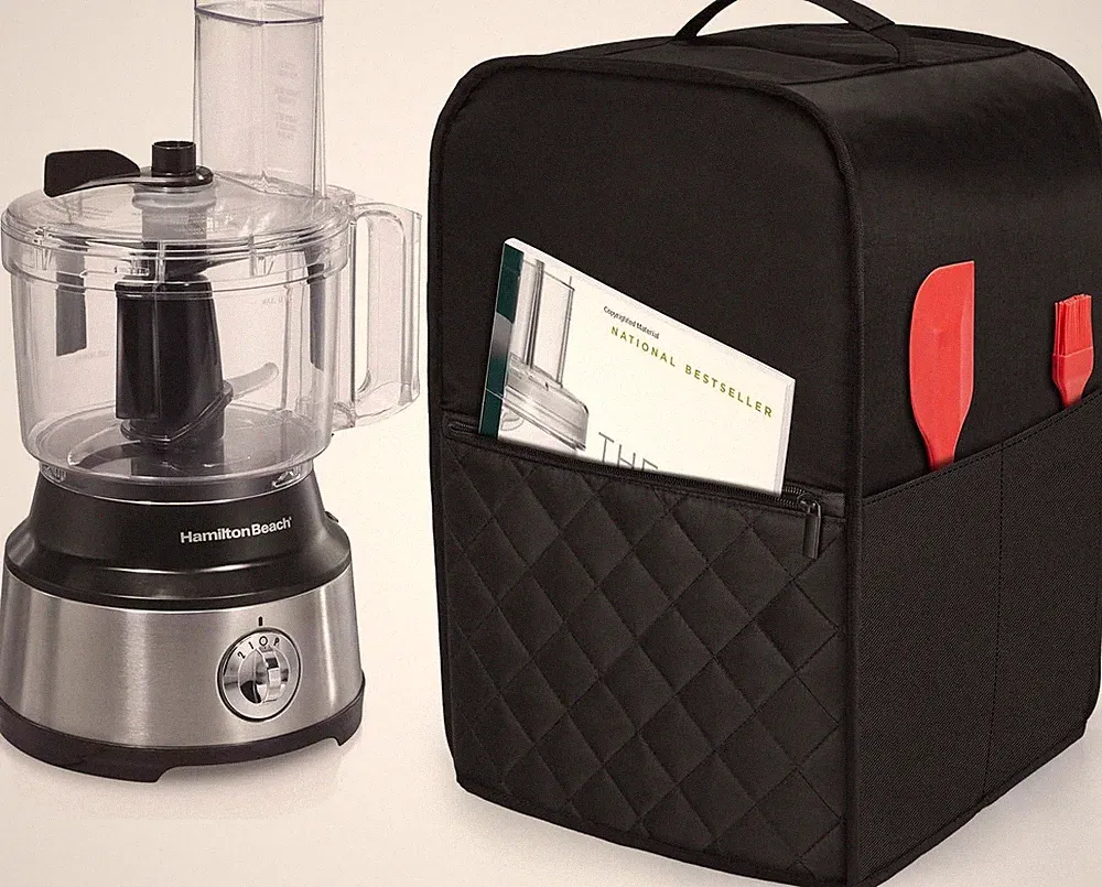 Food Processor Cover Compatible with Cuisinart and Hamilton Beach 10-14 Cup Proc
