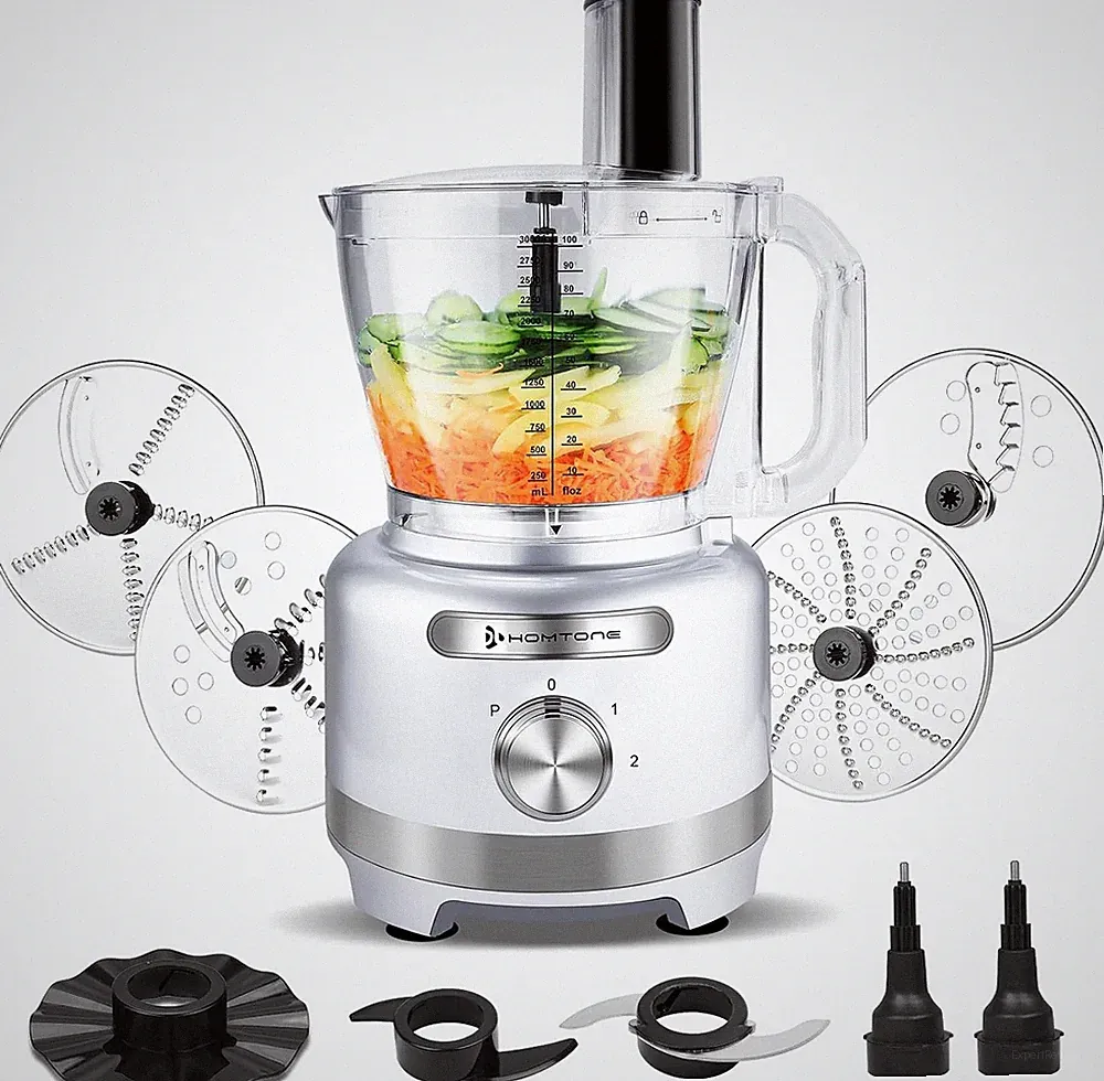 Food Processor Homtone 16 Cup 9-in-1 Kneader Veggie Chopper