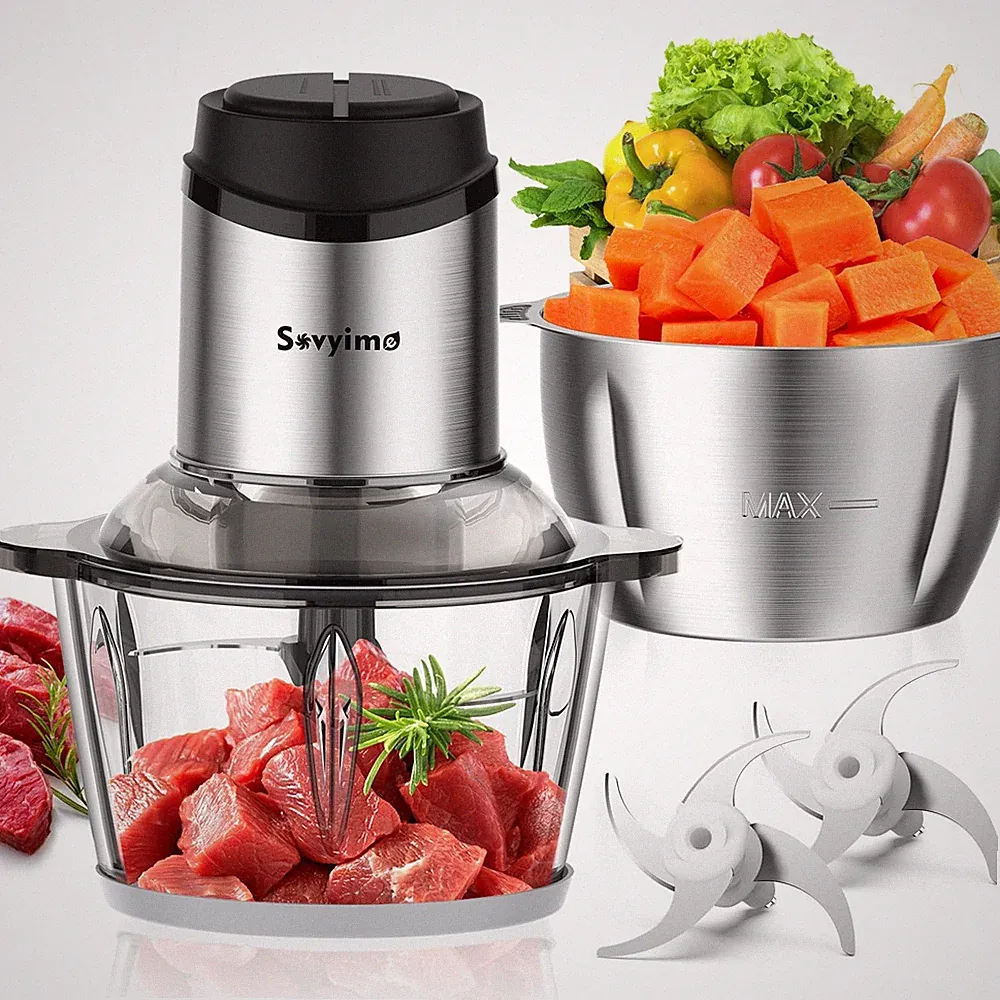 Food Processor, Meat Grinder Vegetable Chopper for Home Use, Small Food Chopp...