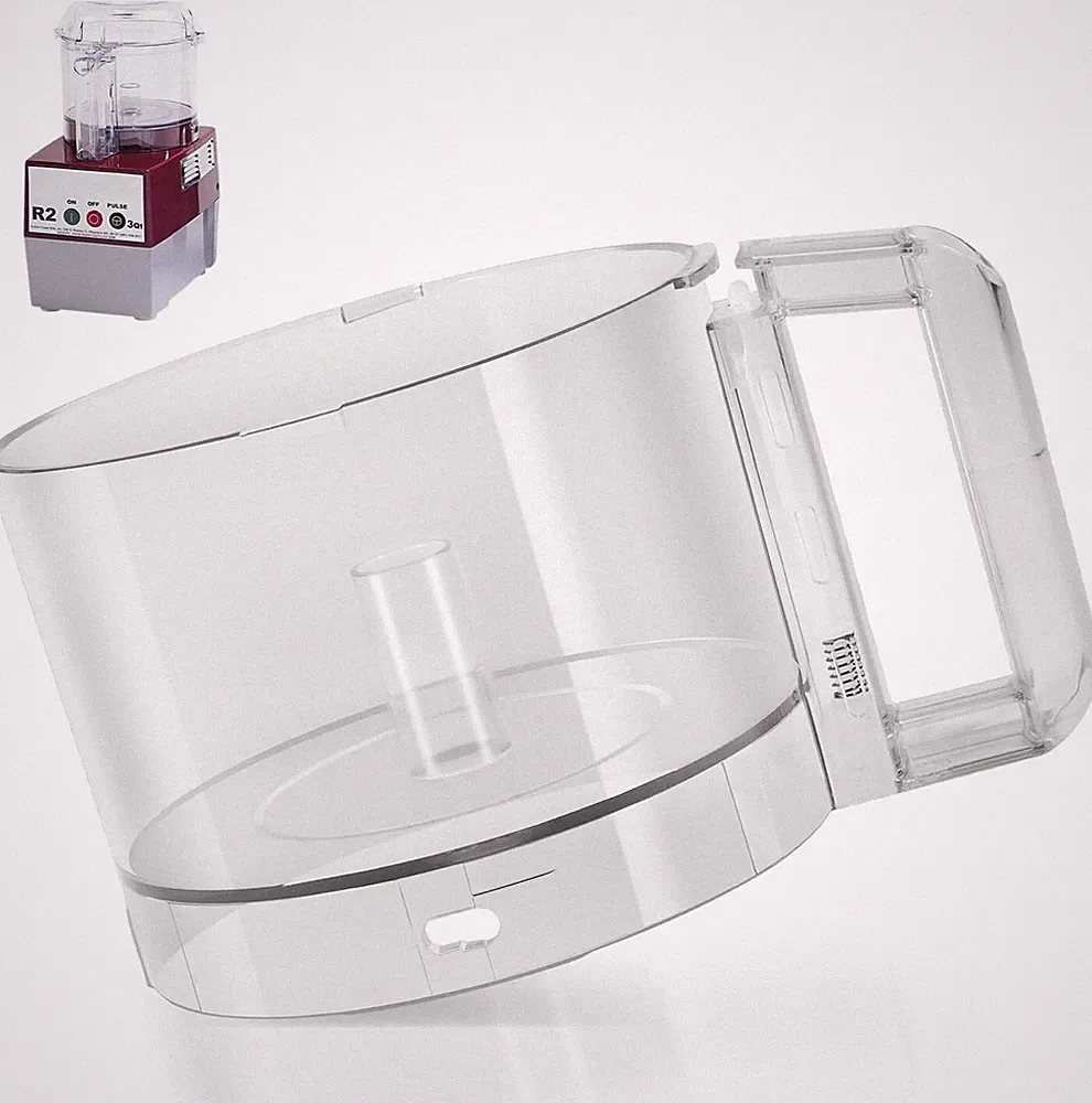 Food Processor R2 3 Quart Clear Cutter Bowl for Robot Coupe R2B R2N 112203