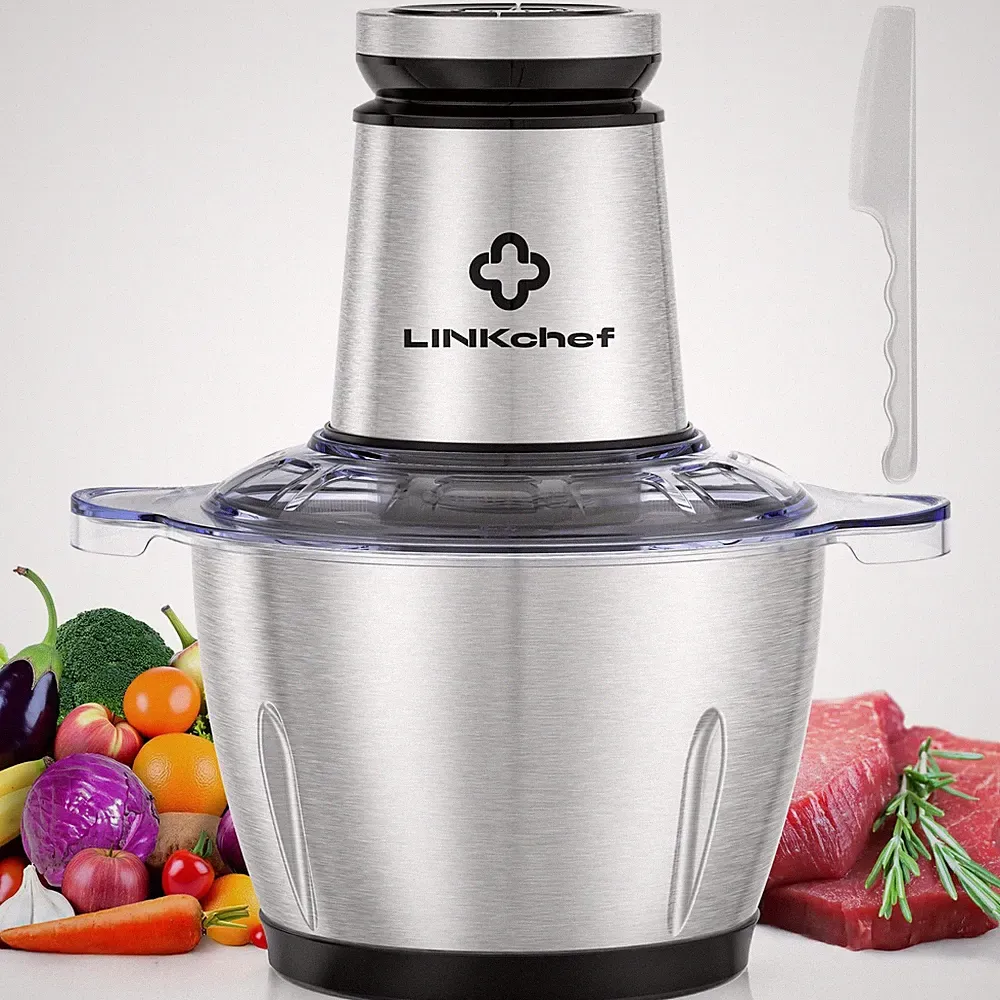Food Processor Small, 10 Cup Food Chopper with Container, 2.3L 600W Electric...
