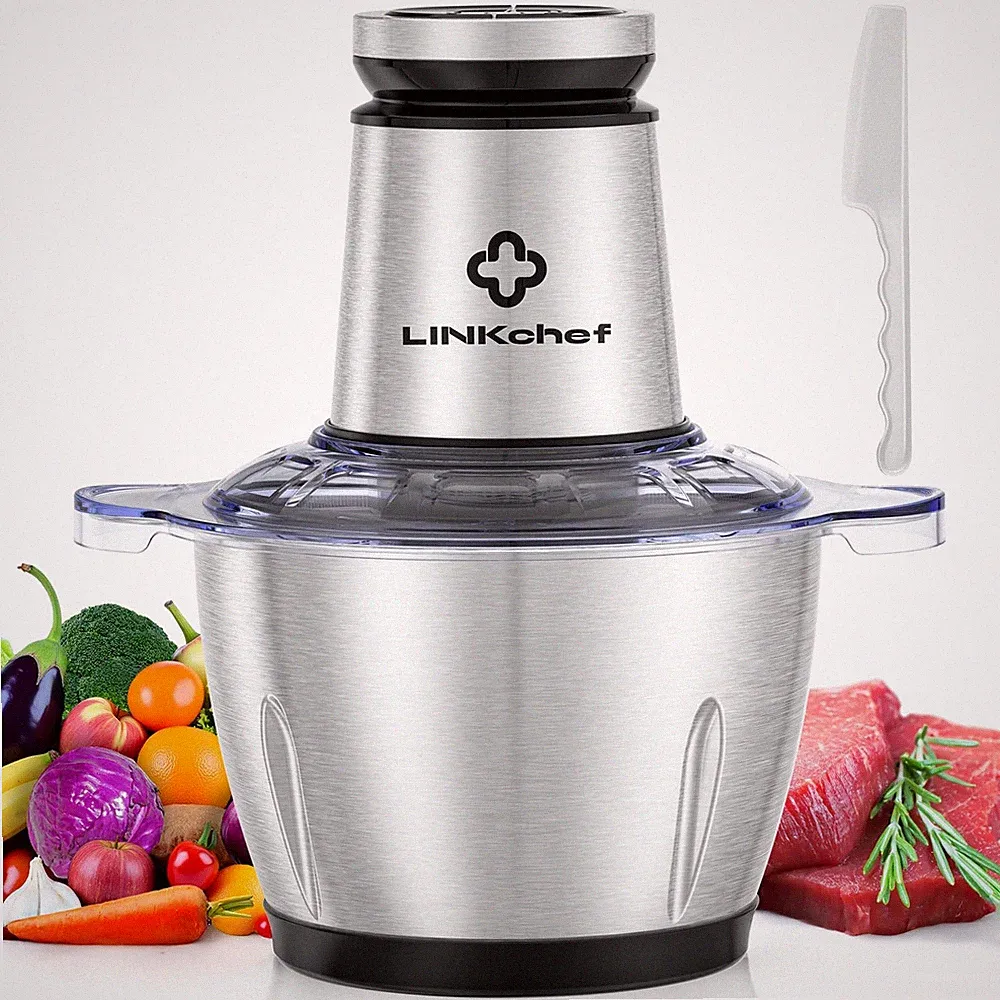Food Processor Small, 10 Cup Food Chopper with Container, 2.3L 600W Meat Grin...