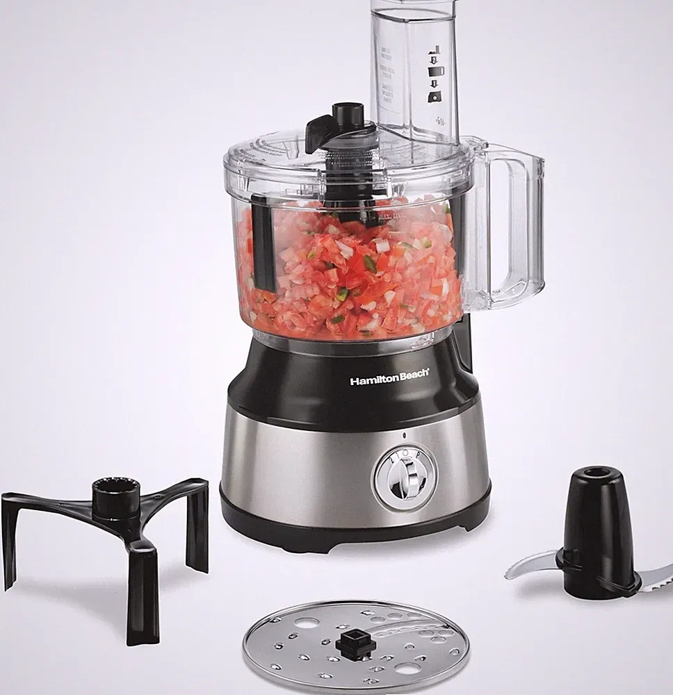 Food Processor & Vegetable Chopper for Slicing, Black and Stainless Steel(70730)