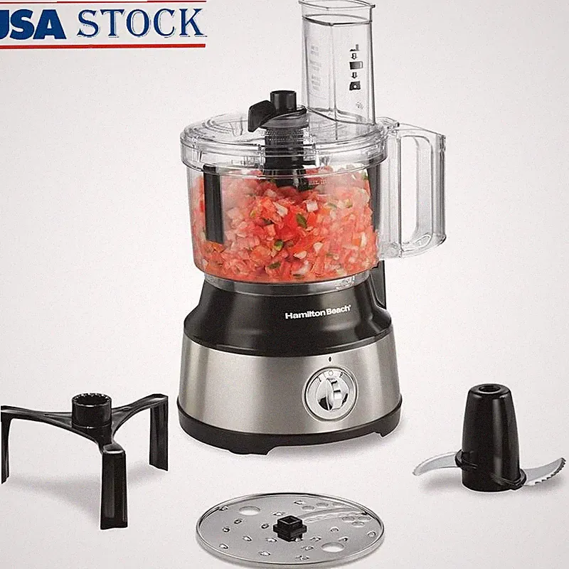 Food Processor W/ Bowl Scraper 10 Cup Slicing Shredding Chopping Pureeing 450W