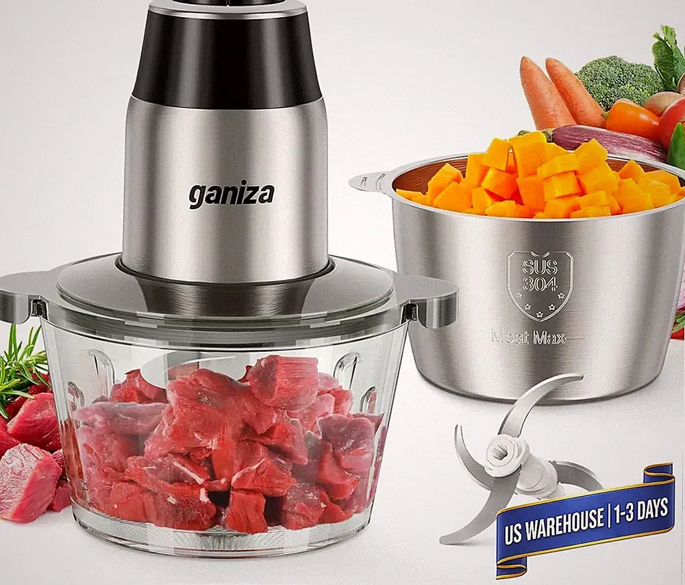Food Processors, Electric Food Chopper with Meat Grinder & Vegetable Chop