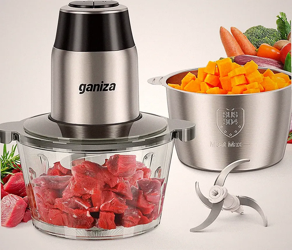 Food Processors, Electric Food Chopper with Meat Grinder & Vegetable Chopper - 2