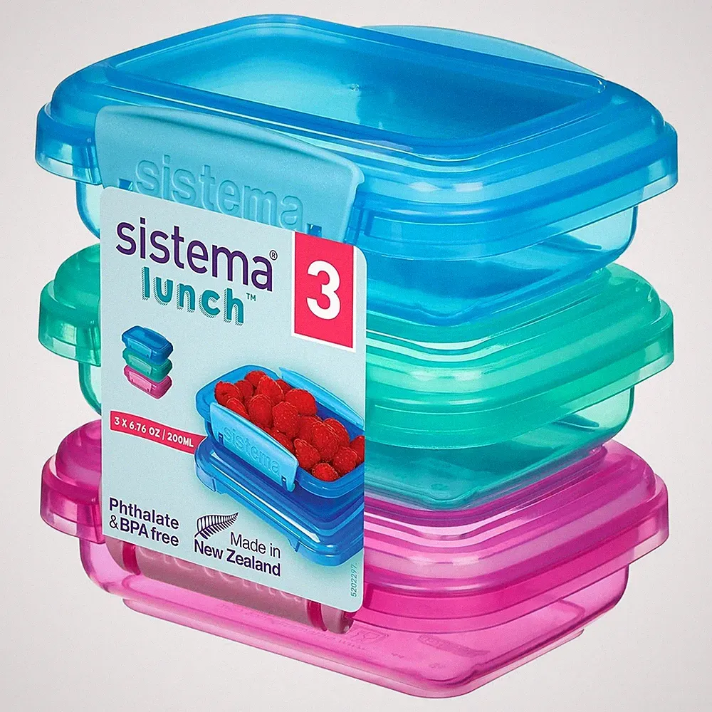 Food Storage Containers Set, 6.7 Oz, BPA-Free, Pink Lunch Meal Prep
