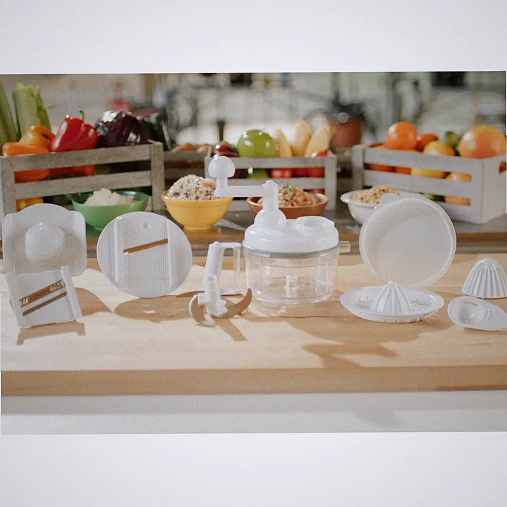 Foodini Manual Vegetable Cutter & Food Processor - Veggie Standard, White