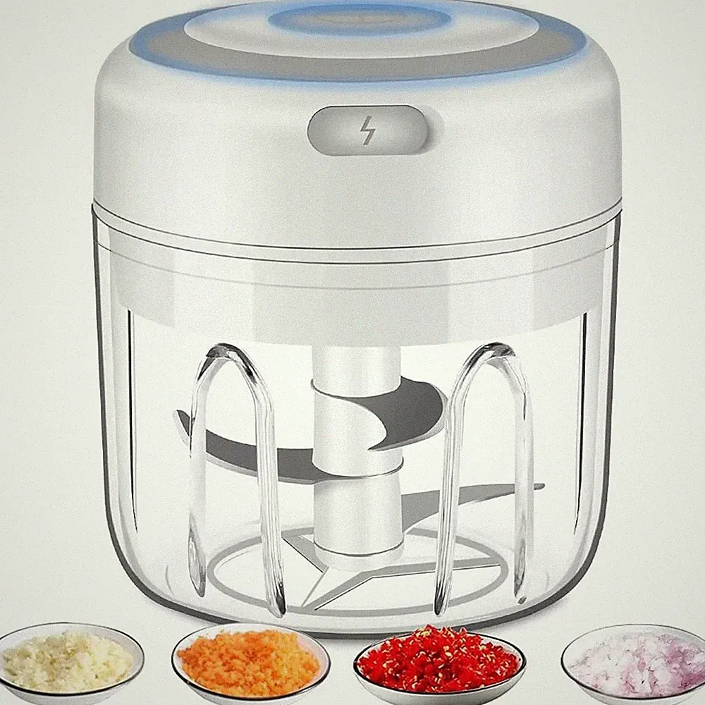 for Pepper Onion Wireless Food Processor Mincer Mini Garlic Chopper USB Charging