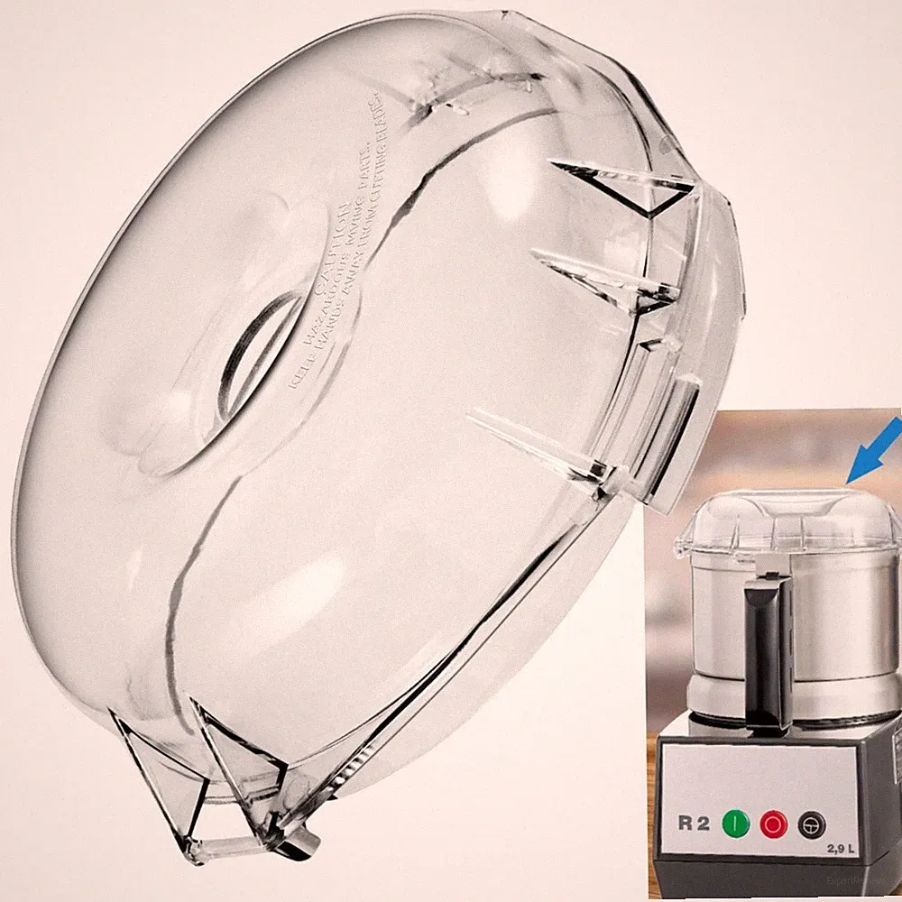 For Robot Coupe Food Processor R100B, R100BCLR, R101B Cutter Bowl Lid 106458S