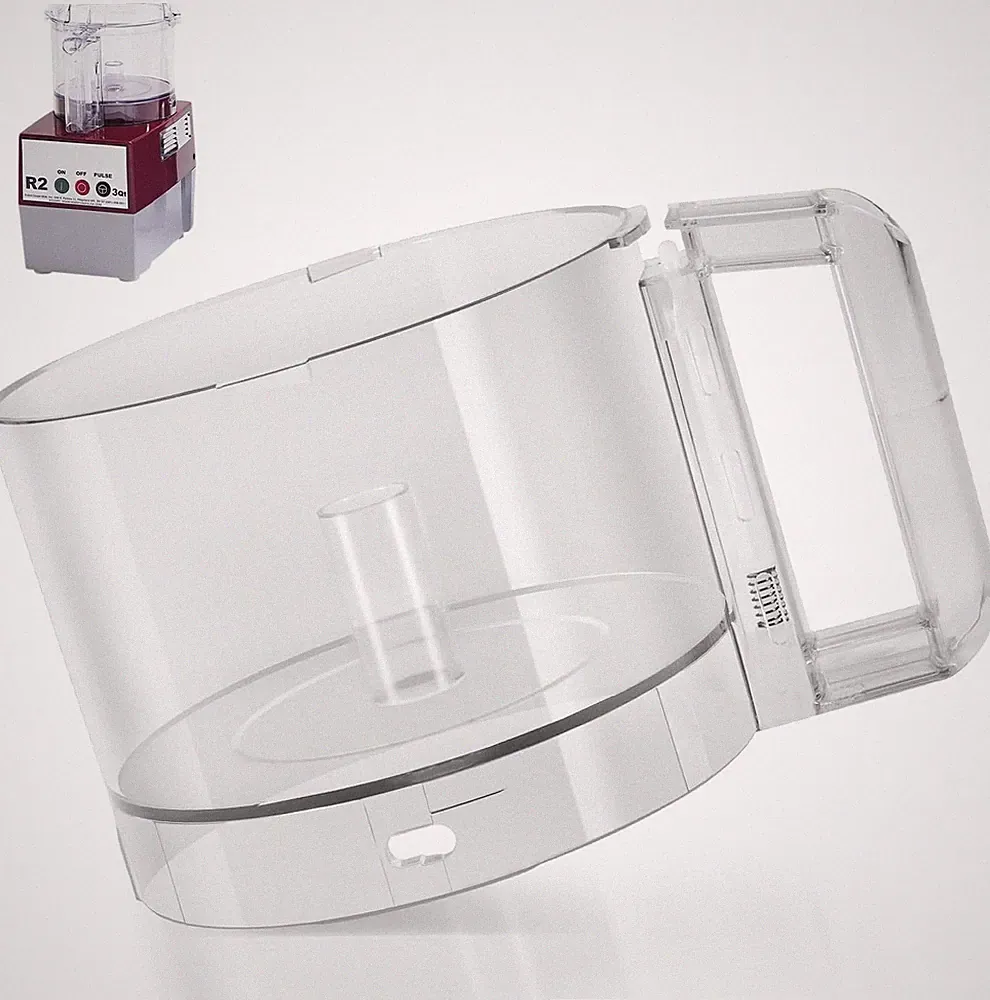 For Robot Coupe R2 Replacement 112203 Food Processor 3 Quart Clear Cutter Bowl