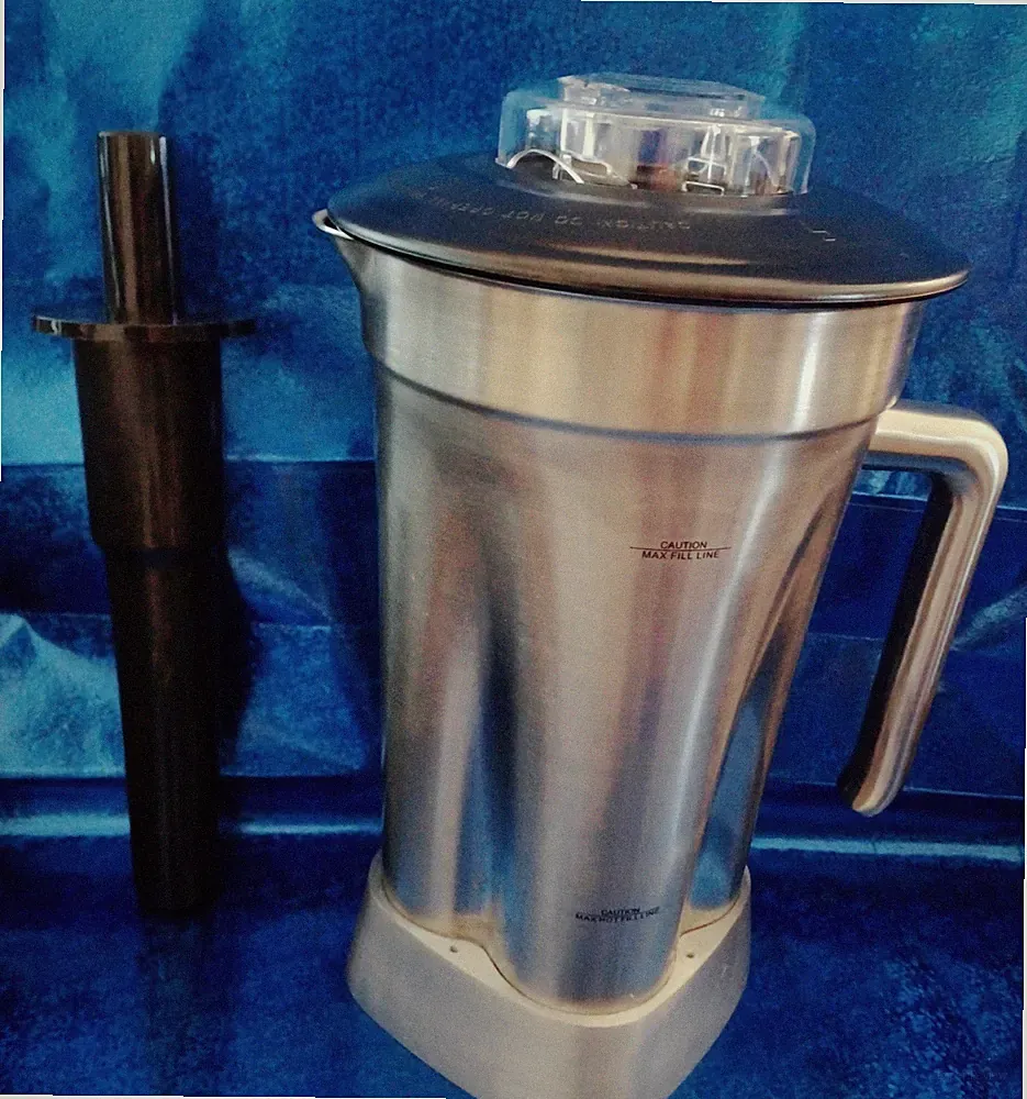 FOR VITAMIX 4000, 3600+, 64oz NEW MODERN STAINLESS STEEL CONTAINER W/COMMERCIAL