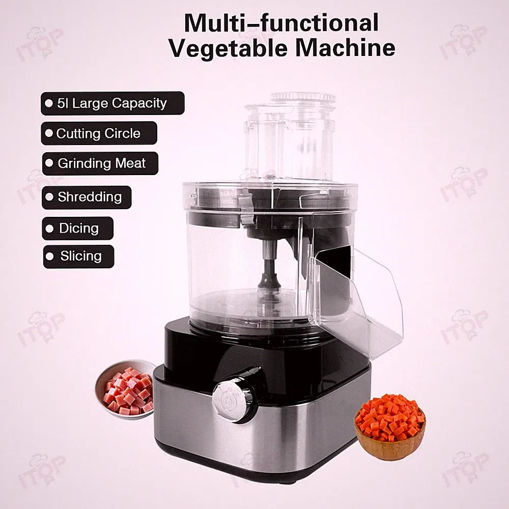 Functional Vegetable/Meat Processor Dicing/ Slicing/ Shredding/ Grinding