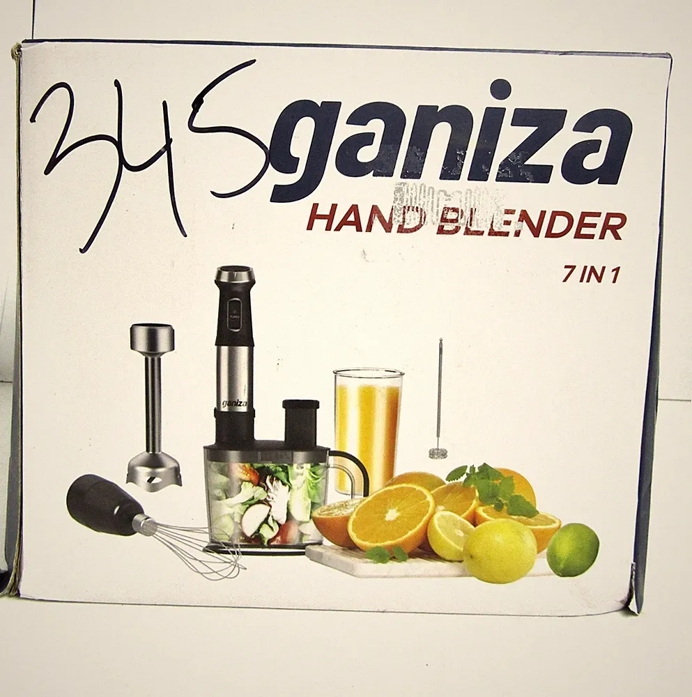 Ganiza 7-in-1 Hand Blender 1500ml Food Processor Turbo Mode Stick - Open Box