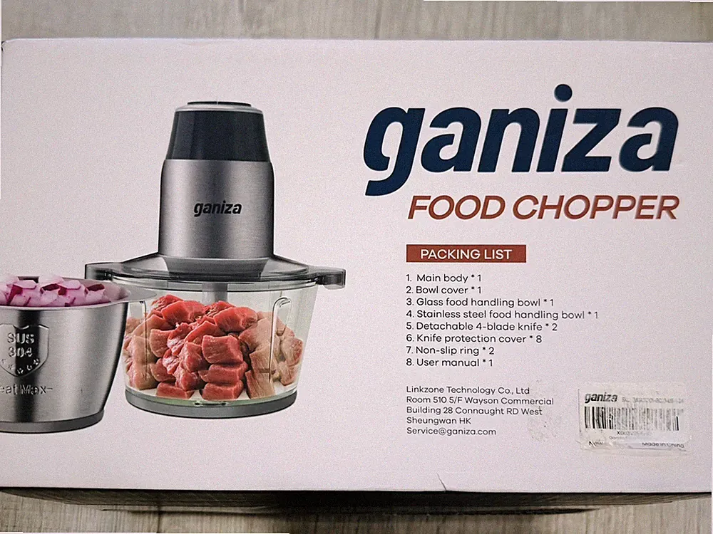 GANIZA Food Processors, Electric Chopper with Meat 8 Cup+8 Cup, Black
