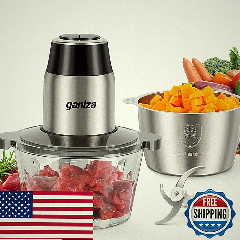 Ganiza Food Processors Electric Food Chopper Meat Grinder Vegetable Chopper - 2