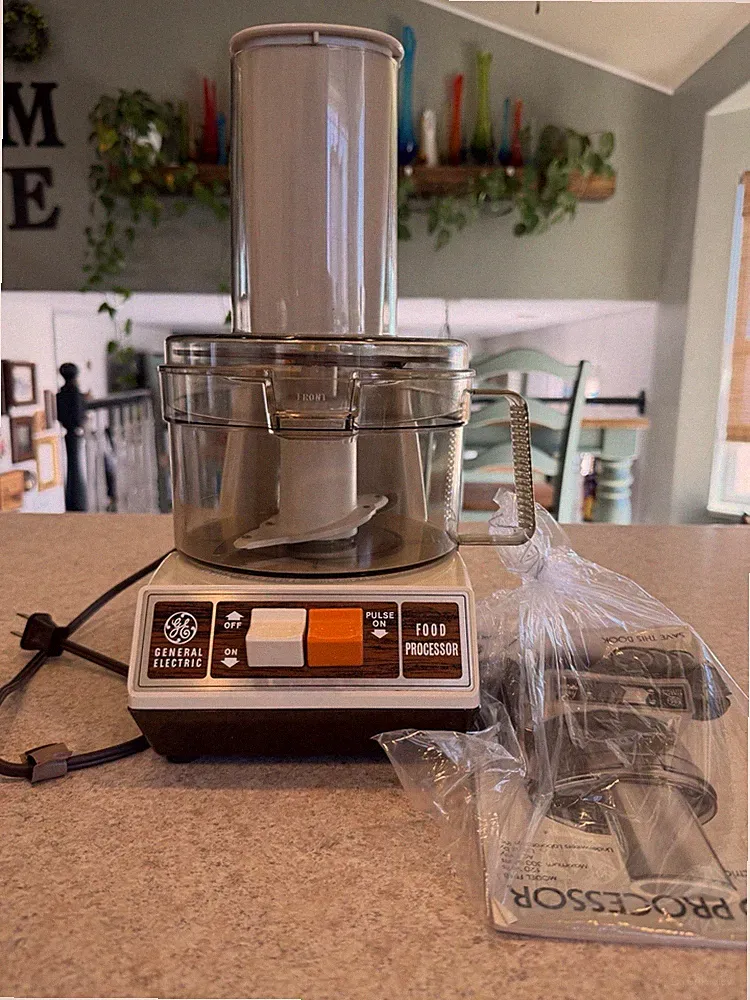 GE General Electric D1-4200 1970s Vintage Food Processor Chopper Works