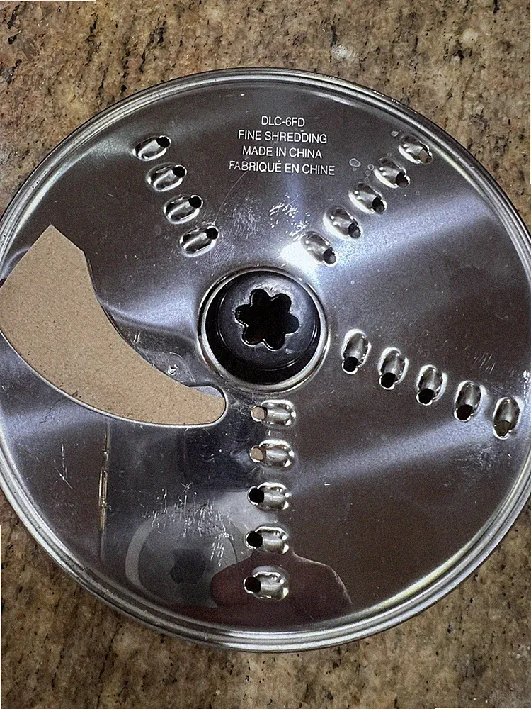 Genuine OEM Cuisinart DLC-6FD fine shred Disc DLC-7 Food Processor Attachment