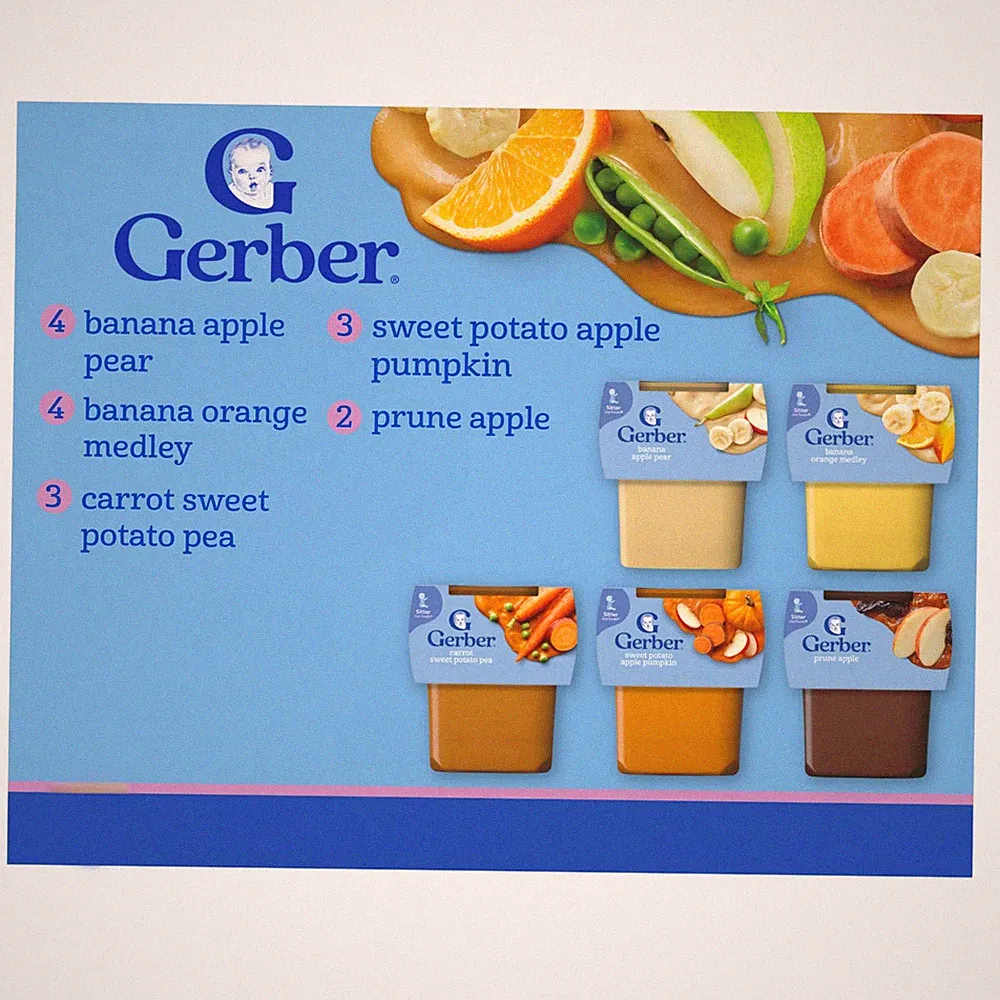 Gerber 2nd Foods Baby Food Variety 32 Pack 4 oz Tubs