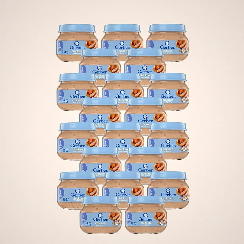 Gerber Mealtime for Baby 2nd Foods Baby Food Jar, Chicken & Gravy, NonGMO Pur...