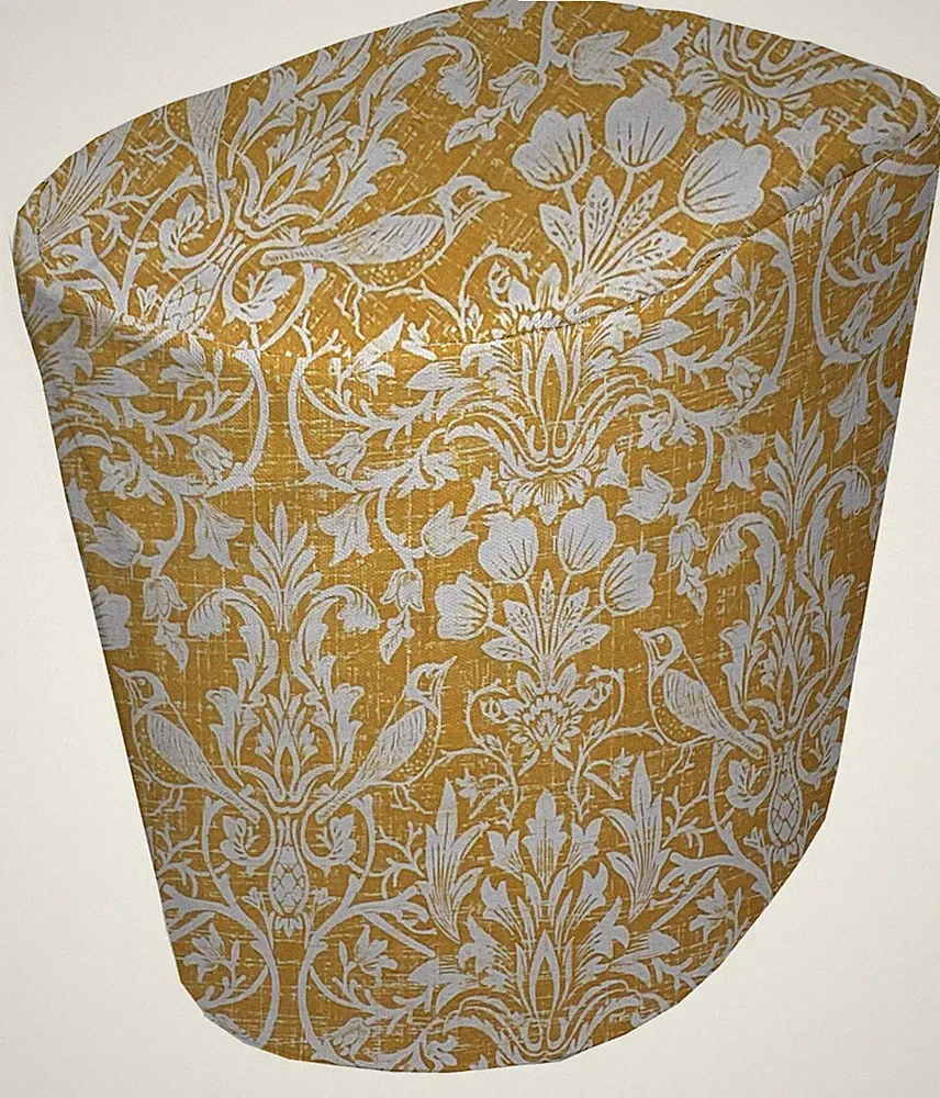 Gold Floral Damask Food Processor Cover (Sizing Chart in Item Description)