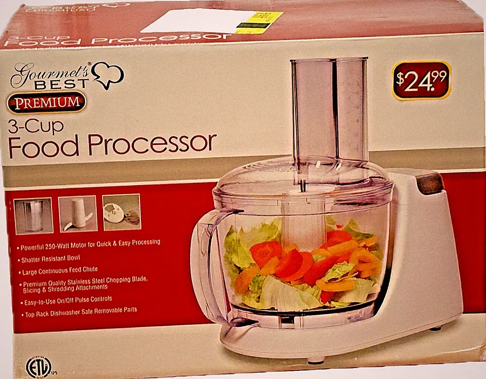 Gourmet's Best Premium 3 Cup Food Processor
