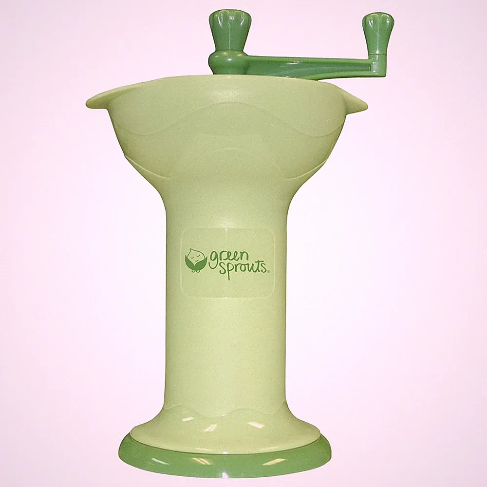 Green Sprouts Fresh Baby Food Mill, Manual Puree Maker with Built-In Serving Bow