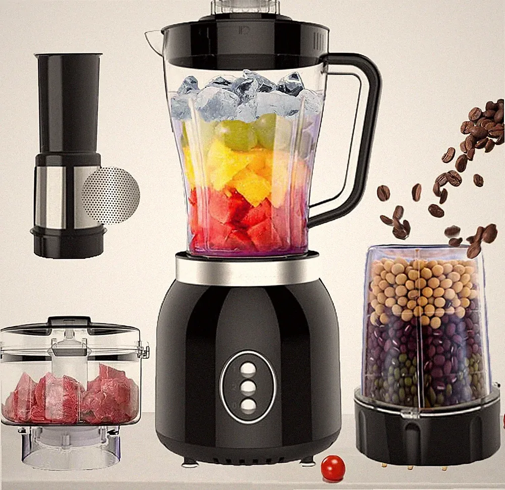 Grinder Blender and Food Processor for Kitchen, 4 Functions for Shakes and Sm...
