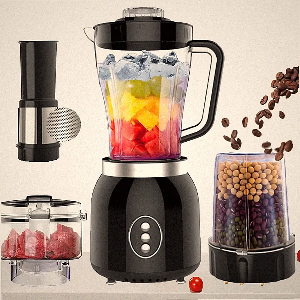 Grinder Blender and Food Processor for Kitchen, 4 Functions for Shakes and Sm...