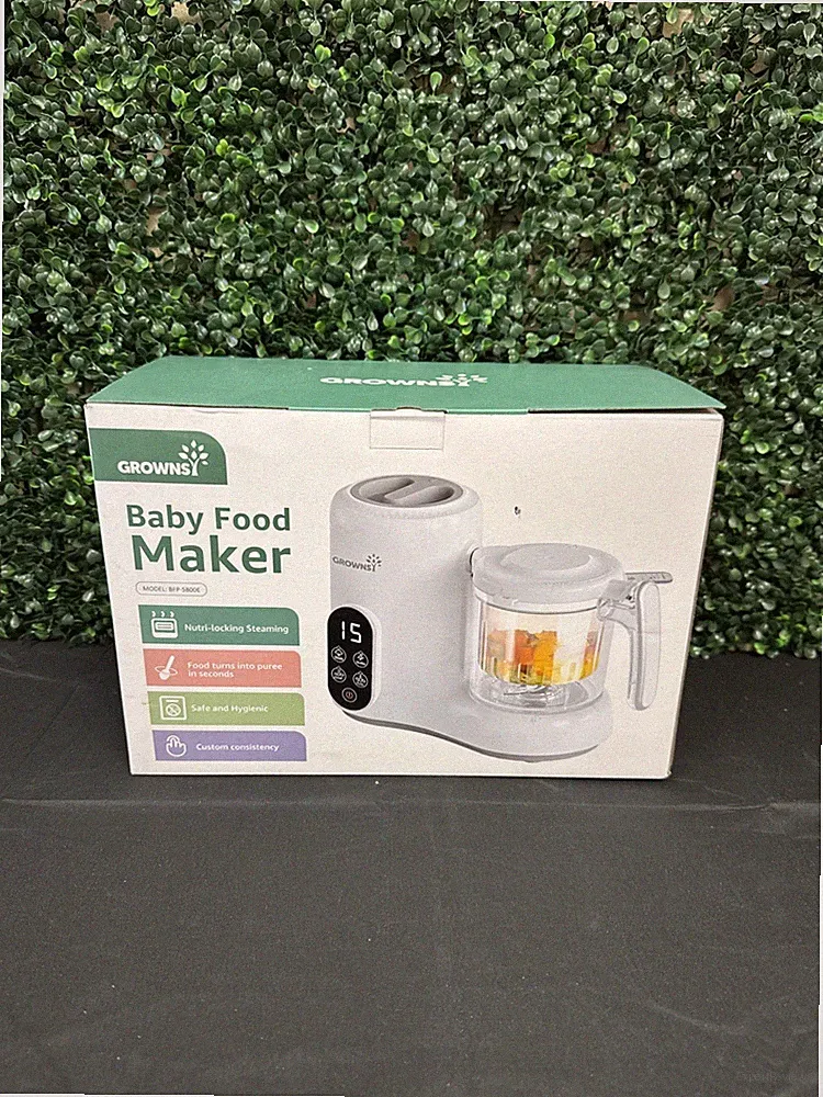 GROWNSY Baby Food Maker Electric Blender BFP-5800E Nutri-locking Steaming Safe