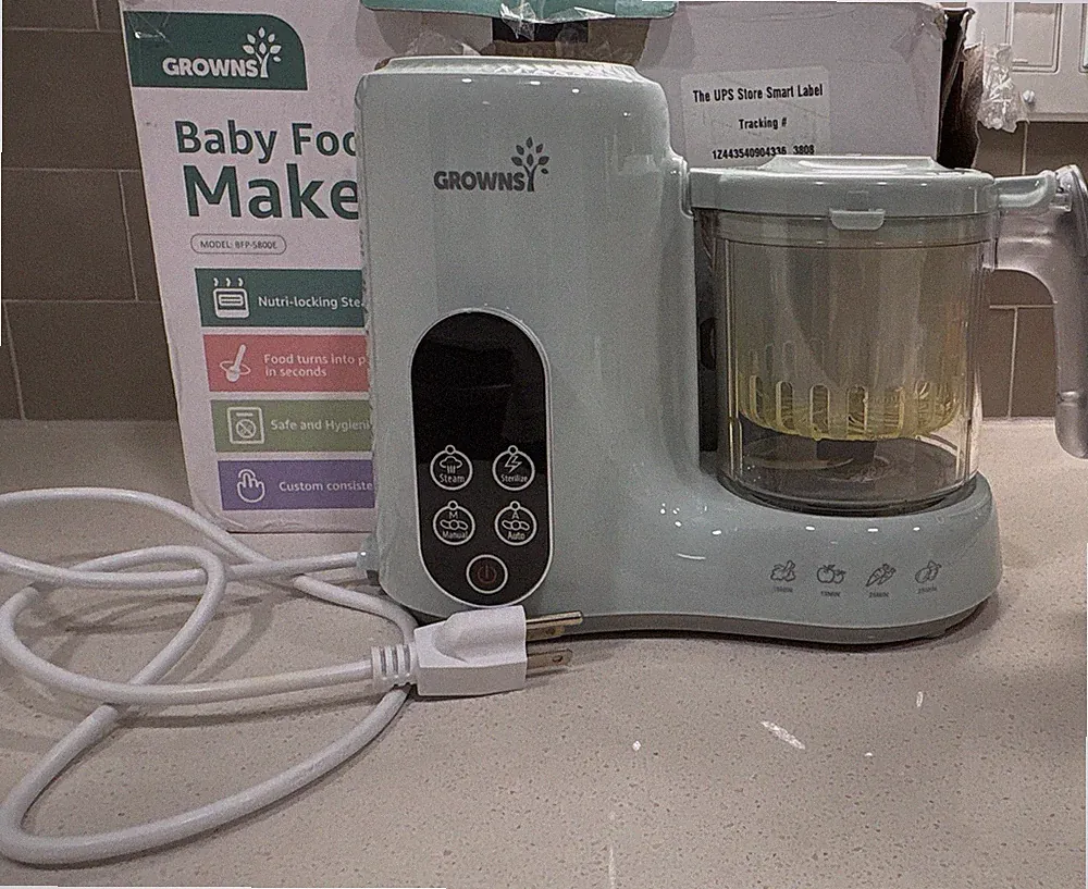 GROWNSY Blender & Steamer Baby Food Maker, Easy Use, Model BFP-5800E