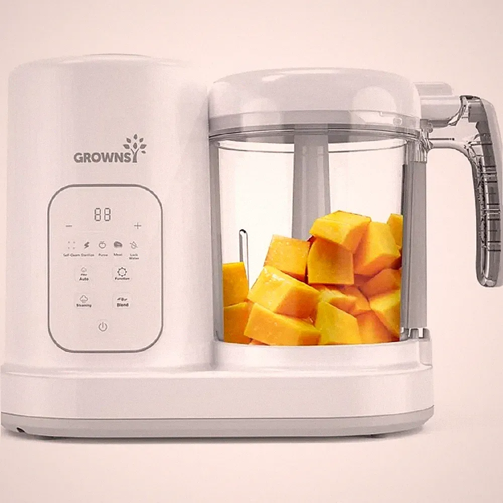 Grownsy Gz-Bfm Stainless Steel Multi-Function Auto Cooking & Grinding Baby Food