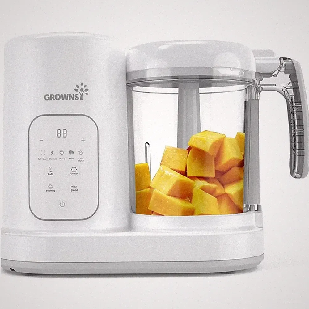 Grownsy Gz-Bfm Stainless Steel Multi-Function Auto Cooking & Grinding Baby Food