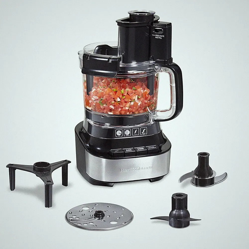 Hamilton Beach 10 Cup Food Processor and Chopper with Stack & Snap Design