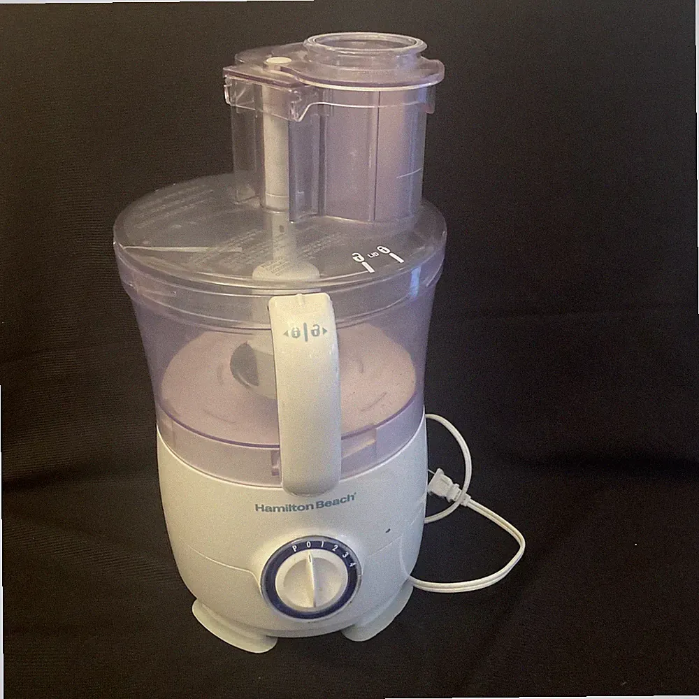 Hamilton Beach 14-Cup Big Mouth 4-Speed Food Processor | White Kitchen Appliance