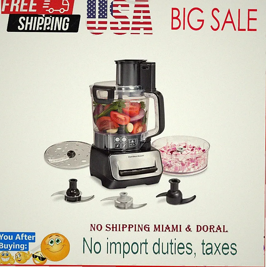 Hamilton Beach 14-Cup Stack & Snap Duo Food Processor