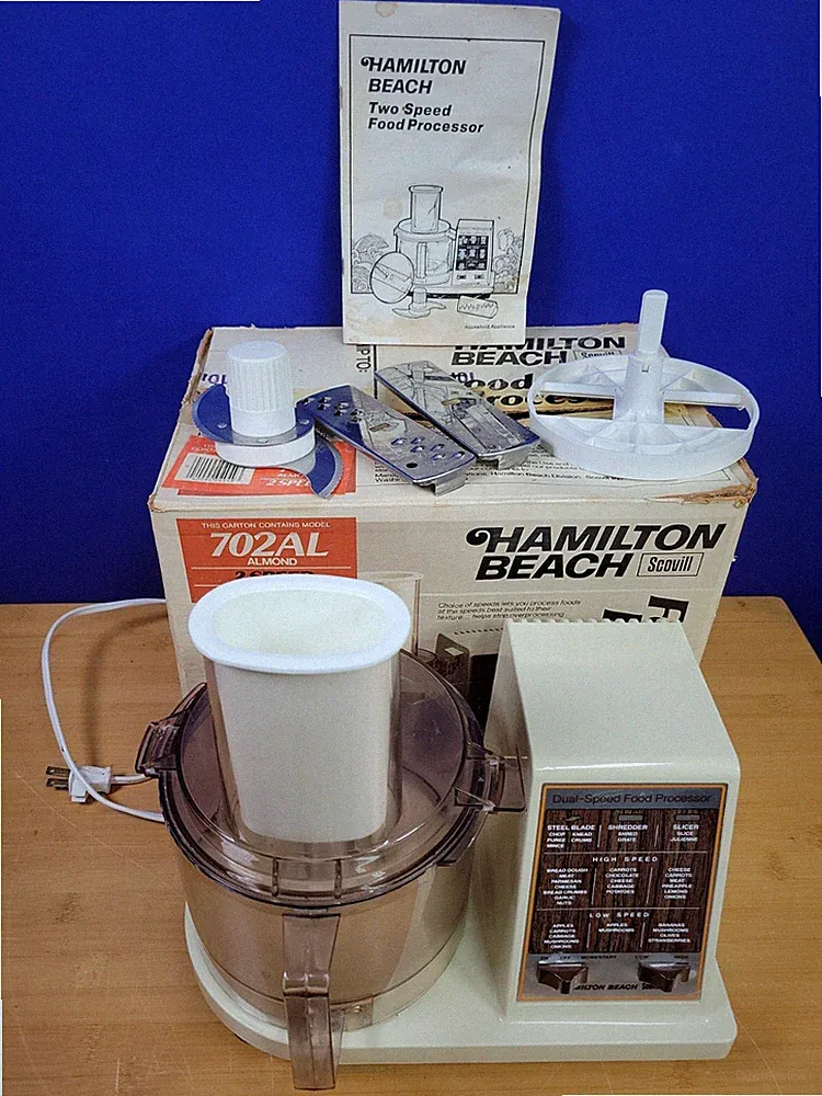 Hamilton Beach 2 Speed Food Processor Almond Model 702AL