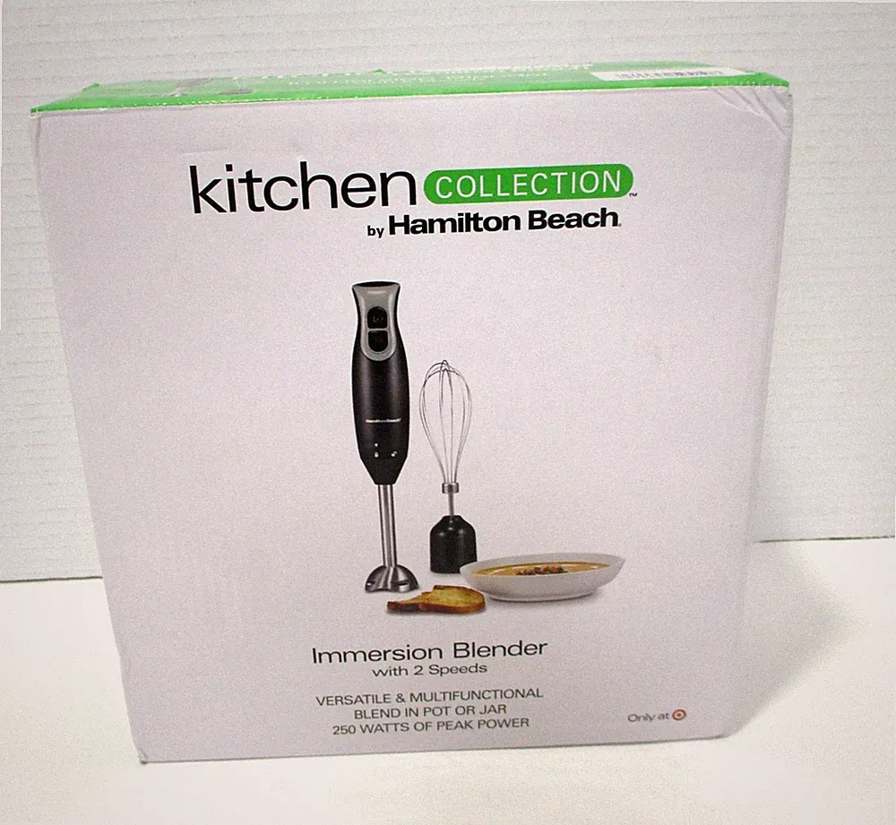 Hamilton Beach 2 Speed Immersion Blender with Blending Wand & Whisk Black